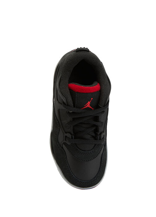 Jordan 4 RM Siyah Unisex Çocuk Deri Sneaker - Görsel 5