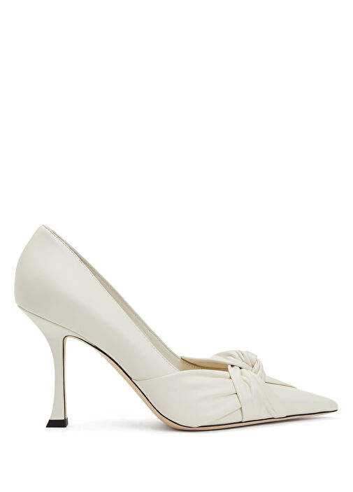 Hedera Beyaz Deri Stiletto - Görsel 2