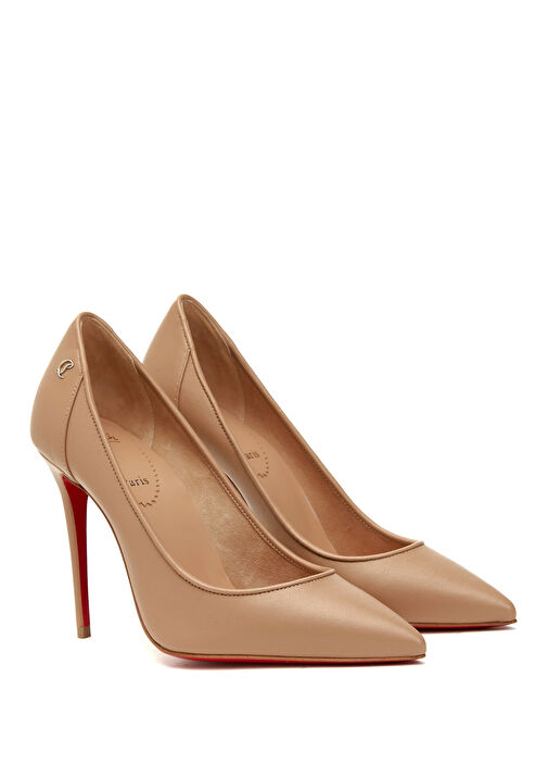 Sporty Kate Nude Deri Topuklu Ayakkabı - Görsel 3