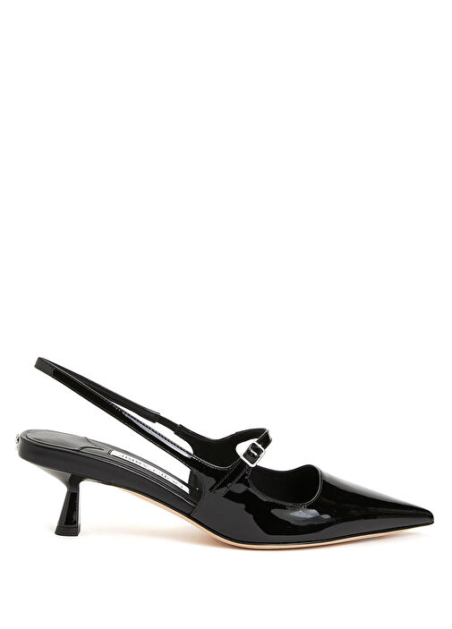 Didi Siyah Deri Topuklu Ayakkabı - Görsel 2