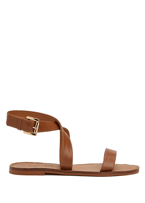 Taba Kadın Deri Sandalet - Görsel 2