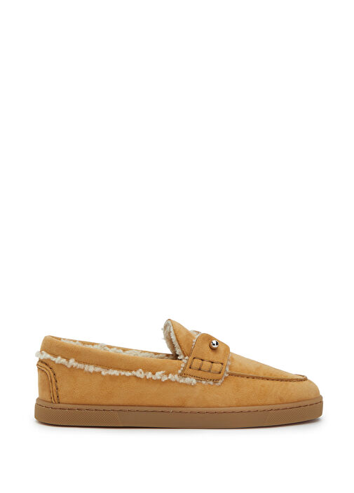 Chambeliboat Açık Kahverengi Kadın Süet Loafer - Görsel 2