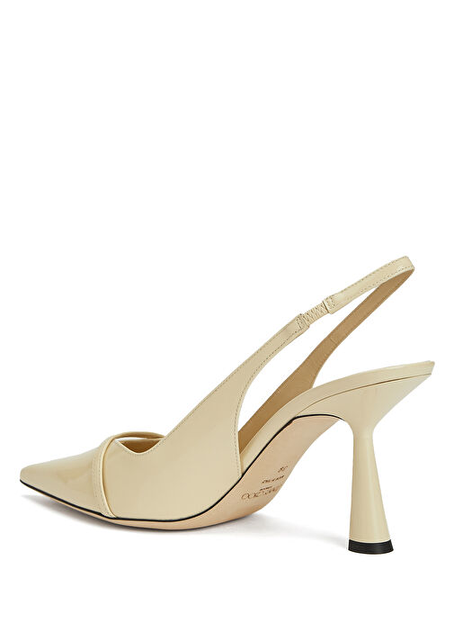 Amita Kırık Beyaz Deri Topuklu Ayakkabı - Görsel 4