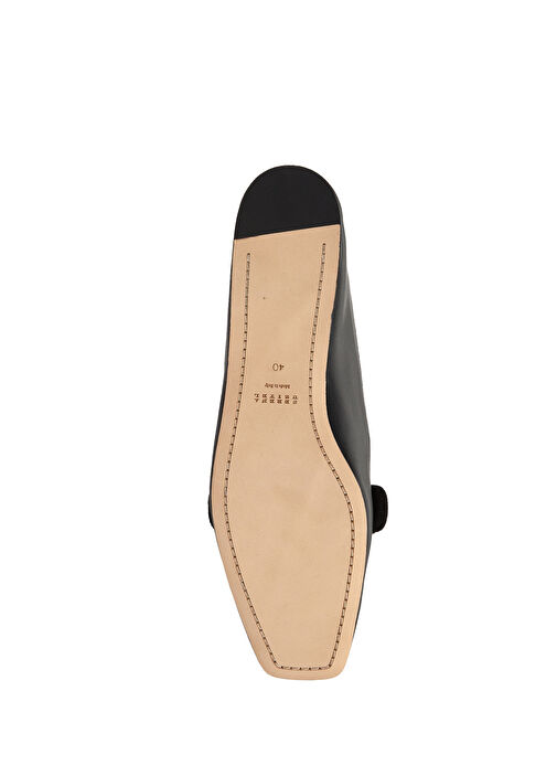 Siyah Kadın Deri Loafer - Görsel 6