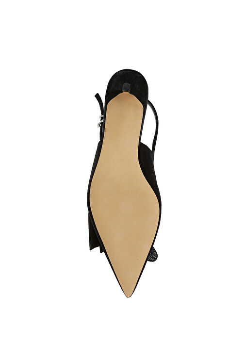 Siyah Fiyonk Detaylı Topuklu Ayakkabı - Görsel 6