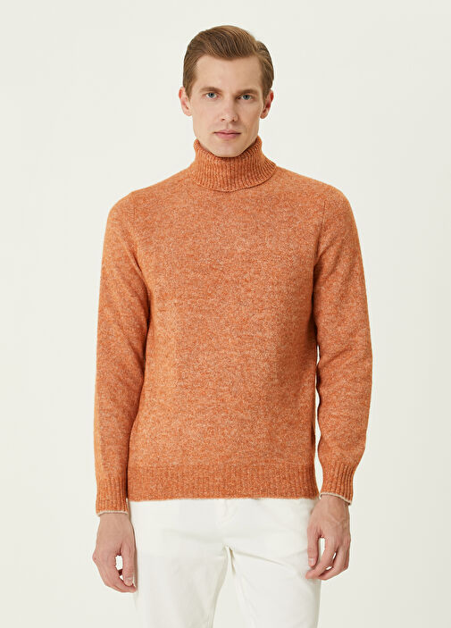 Mens orange turtleneck hotsell