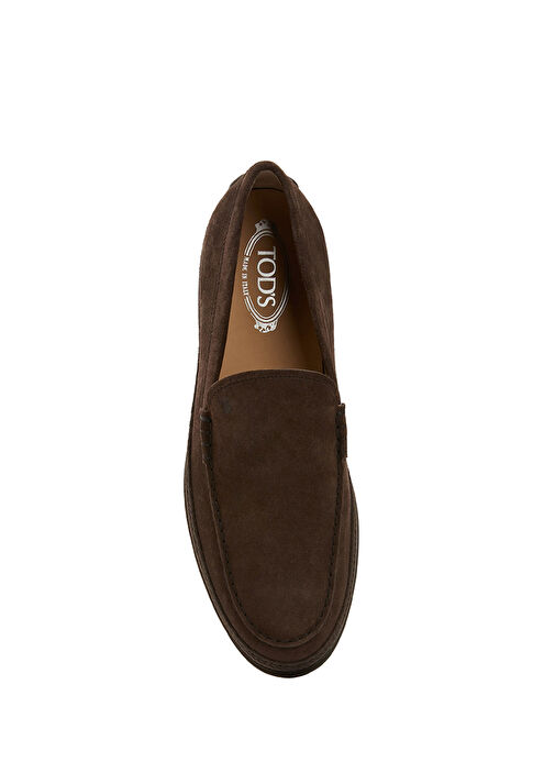 Tod's Kahverengi Tod's Deri Erkek Loafer