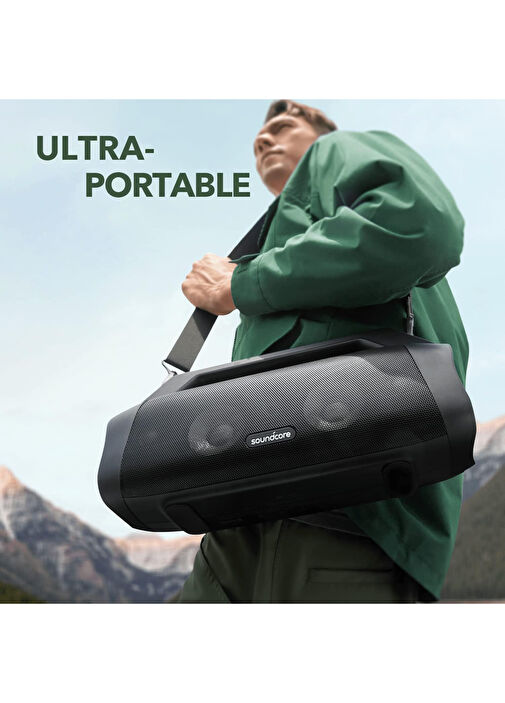 Anker - Soundcore Motion Boom Plus Siyah Hoparlör - Siyah