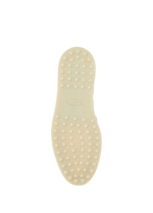 Pudra Logo Detaylı Kadın Süet Loafer - Görsel 6