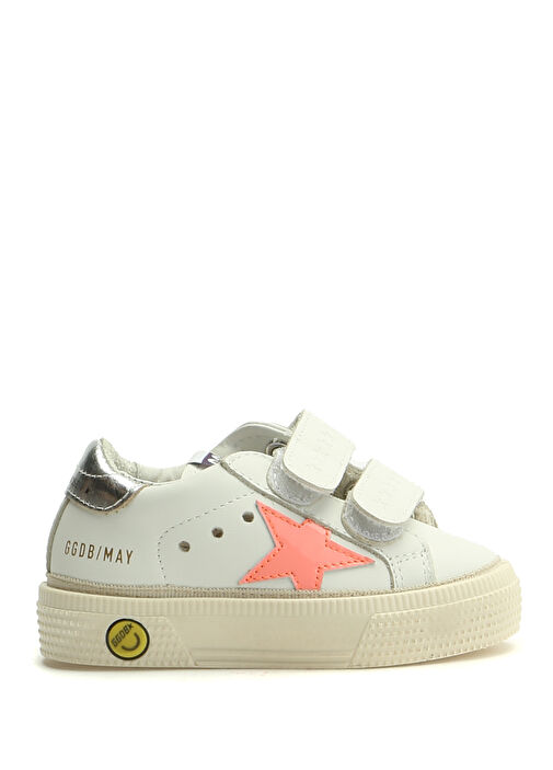 May Beyaz Unisex Çocuk Deri Sneaker - Görsel 2