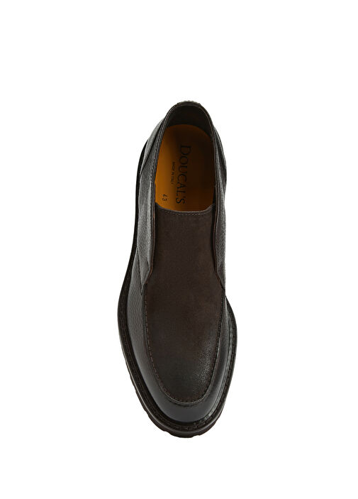 Koyu Kahverengi Erkek Deri Bot - Görsel 5