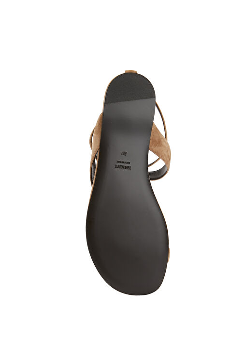 Aimee Taupe Kadın Süet Terlik - Görsel 6