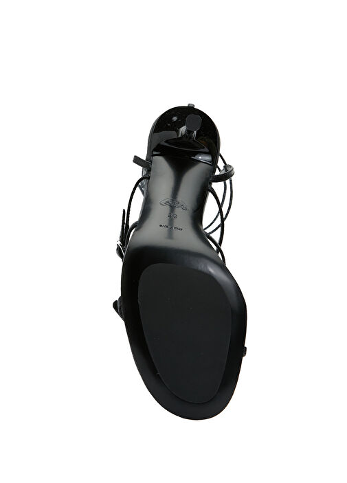 Siyah Kadın Deri Sandalet - Görsel 6