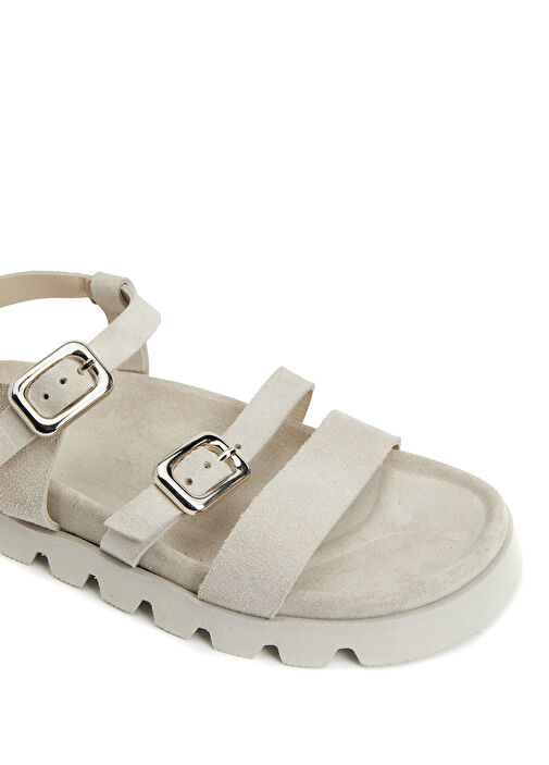 Taş Kadın Süet Sandalet - Görsel 7