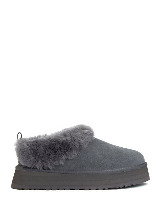 Tazzelle Koyu Gri Kadın Deri Bot - Görsel 2