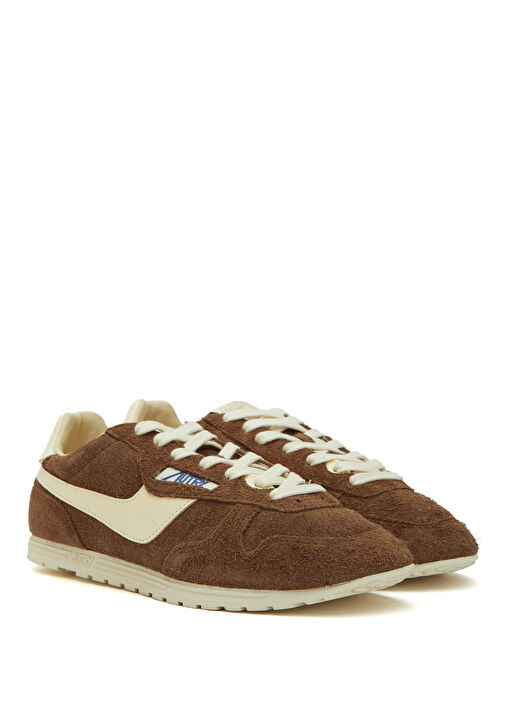 Windspin Koyu Kahverengi Kadın Süet Sneaker - Görsel 3