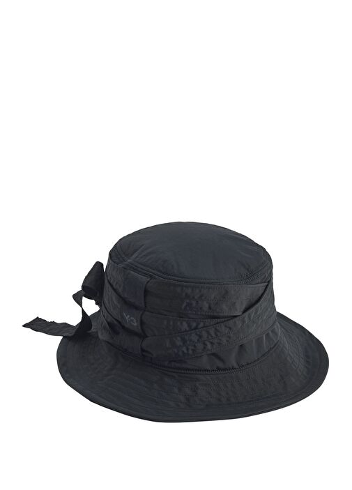 Y-3 - Cinch Siyah Erkek Bucket Şapka - Siyah