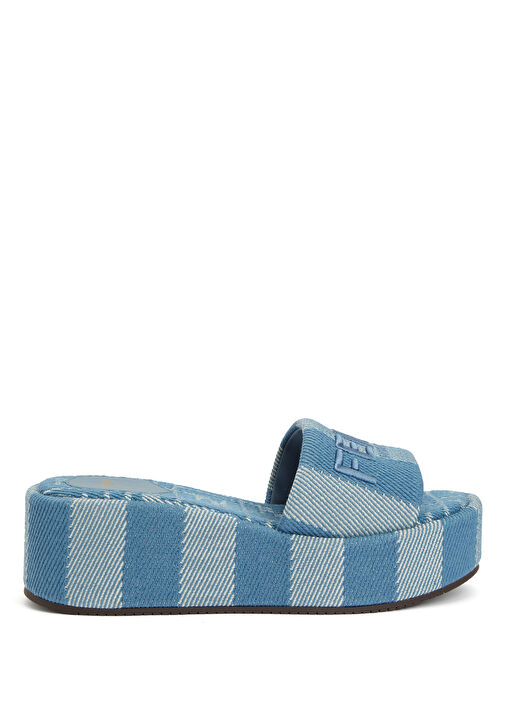 Sunshine Mavi Kadın Denim Terlik - Görsel 2
