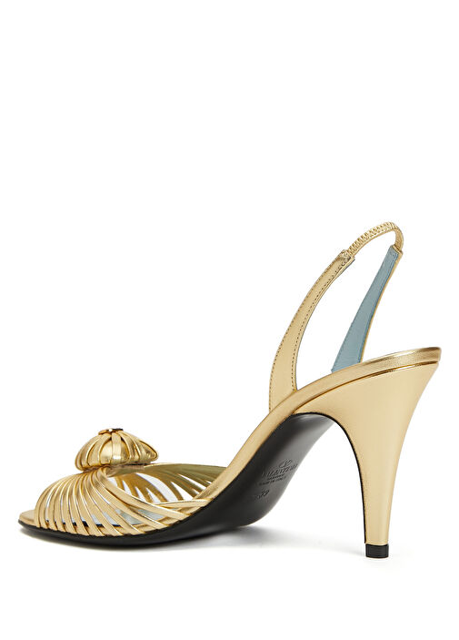 Gold Kadın Deri Sandalet - Görsel 4