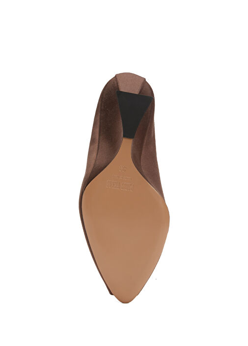 Koyu Kahverengi Kadın Terlik - Görsel 6