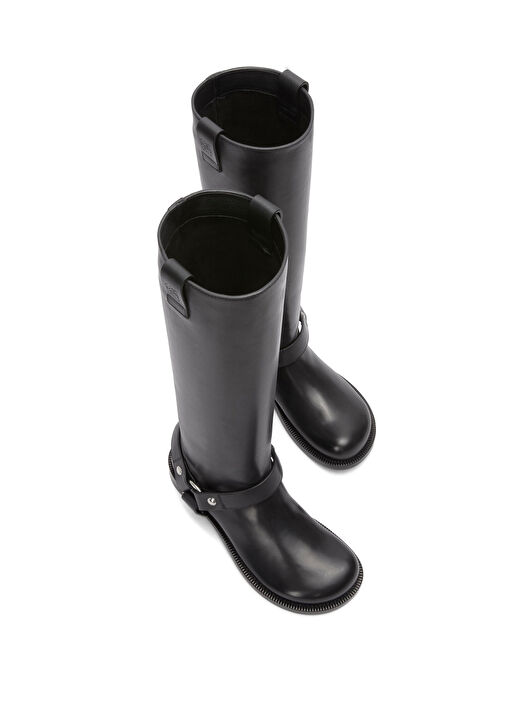 Campo Biker Siyah Kadın Deri Çizme - Görsel 4