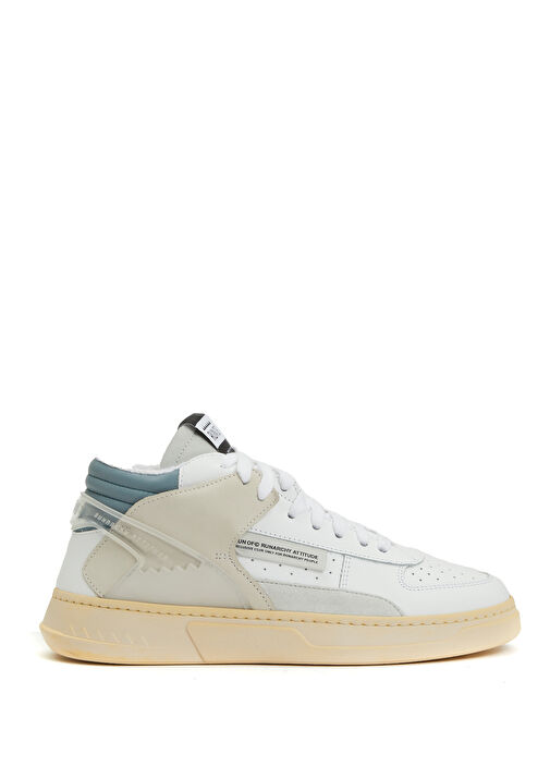 Gri Kadın Deri Sneaker - Görsel 2