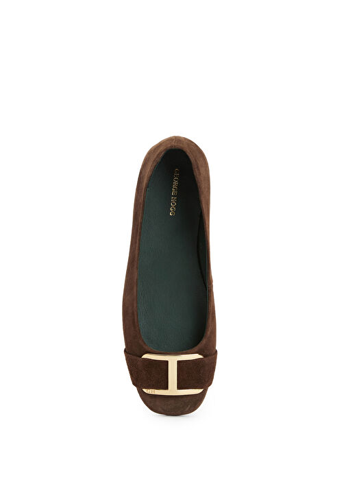 Kahverengi Tokalı Deri Babet - Görsel 5