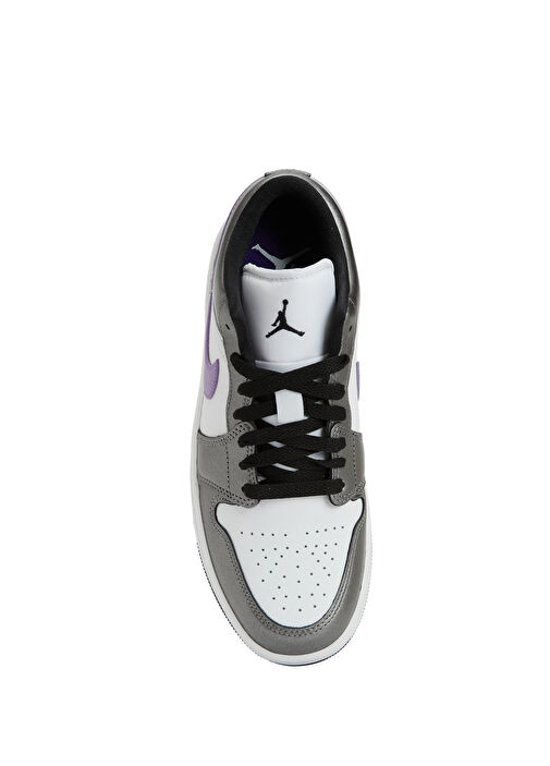 Air Jordan 1 Low Beyaz Kadın Deri Sneaker - Görsel 5