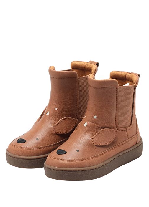 Kestane Unisex Çocuk Deri Bot - Görsel 3