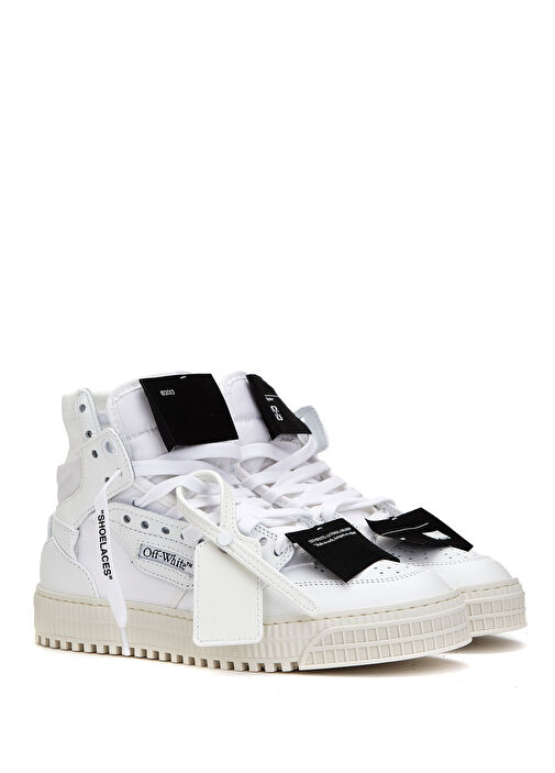 Siyah Beyaz Kadın Deri Sneaker - Görsel 3