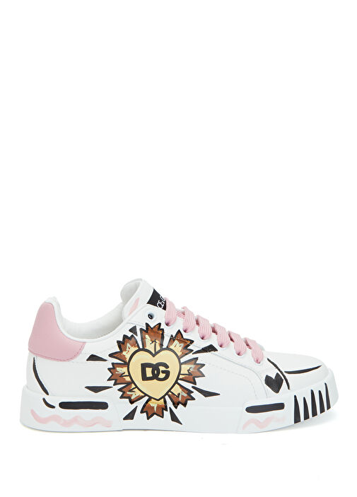 Portofino Beyaz Kadın Deri Sneaker - Görsel 2