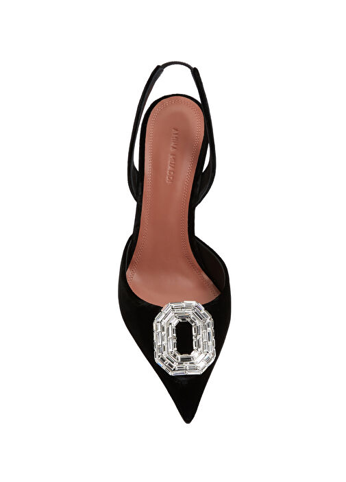 Camelia Siyah Taşlı Tokalı Topuklu Ayakkabı - Görsel 5