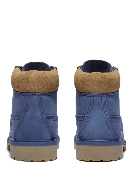 Premium 6 Inch Mavi Çocuk Deri Bot - Görsel 6