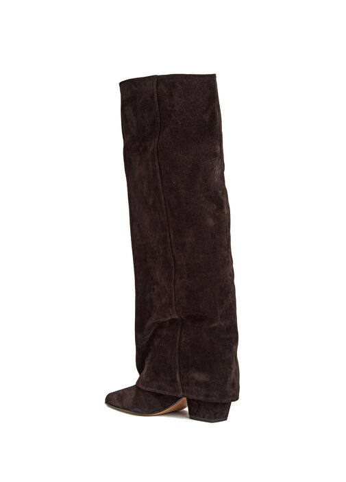 Jane Koyu Kahverengi Kadın Süet Çizme - Görsel 4
