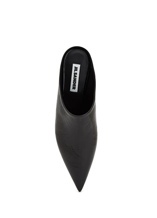 Siyah Kadın Deri Terlik - Görsel 5