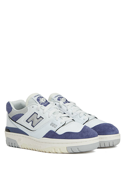 550 Beyaz Kadın Deri Sneaker - Görsel 3