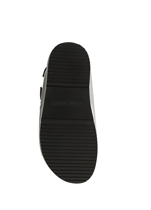 Siyah Kadın Deri Sandalet - Görsel 6