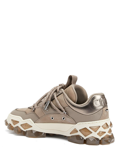 Diamond Taupe Kadın Deri Sneaker - Görsel 4