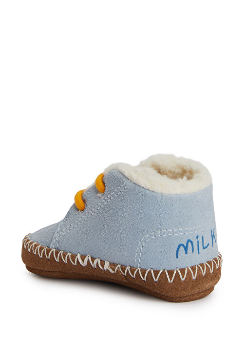 X Milk Baby Mavi Çocuk Süet Sneaker - Görsel 4