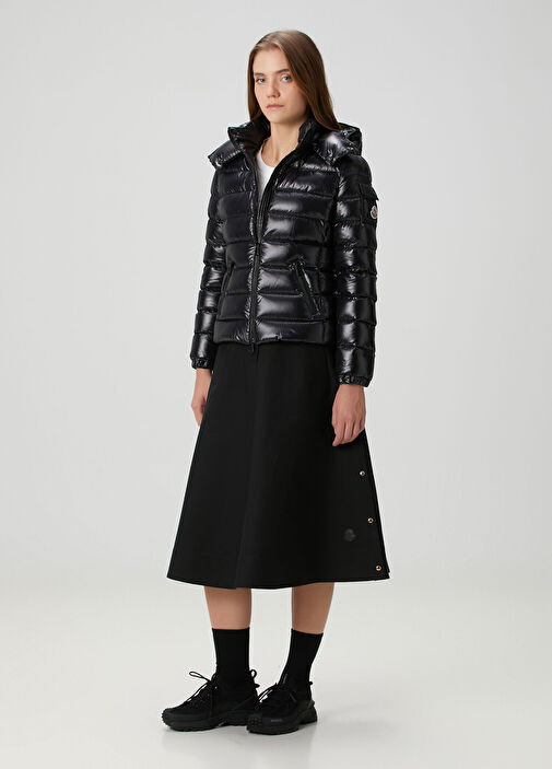 Moncler Siyah Kadın Bady Siyah Kapüşonlu Puffer Mont 1738716 | Beymen