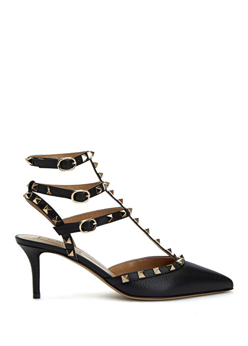 Valentino Garavani Valentino Garavani Rockstud Pudra Siyah Deri Topuklu Ayakkabı Basketbol Ayakkabıları | Beymen Pudra Siyah - 2. görsel