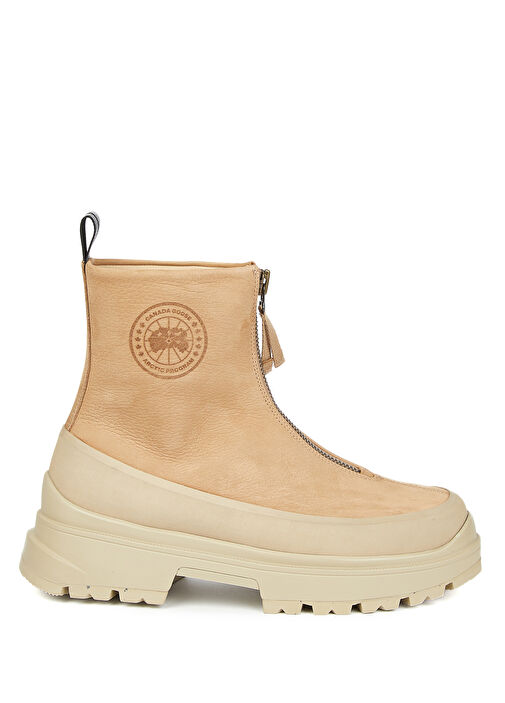 Kya Bej Kadın Deri Kar Botu - Görsel 2