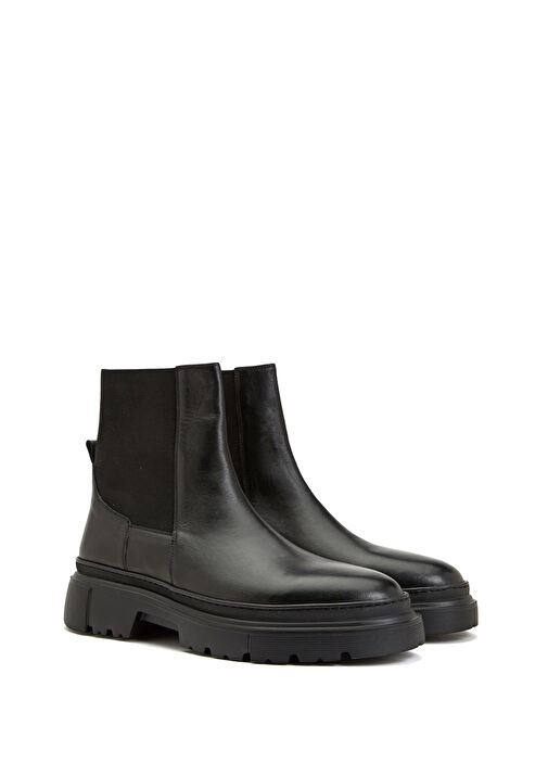 Siyah Erkek Deri Bot - Görsel 3