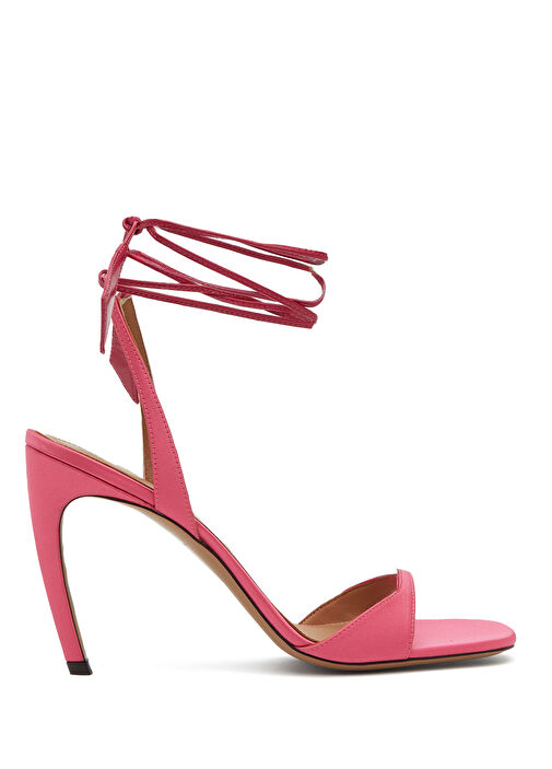 Ora Fuşya Kadın Saten Sandalet - Görsel 2