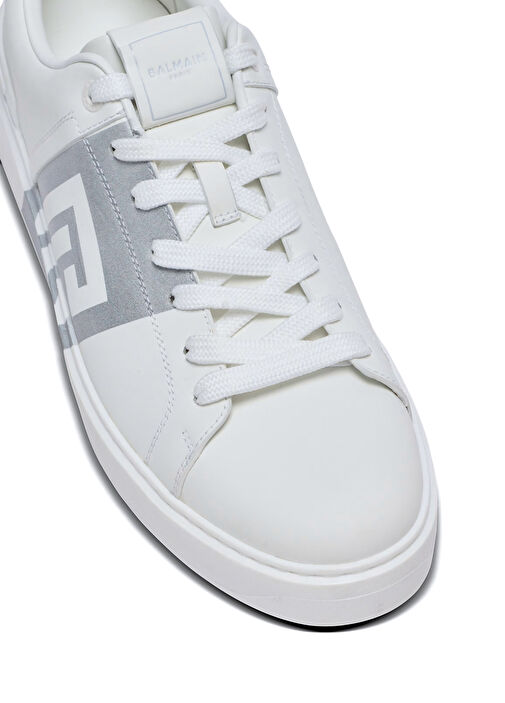 B-Court Gri Erkek Deri Sneaker - Görsel 7