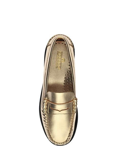 Dan Met Gold Kadın Loafer - Görsel 3