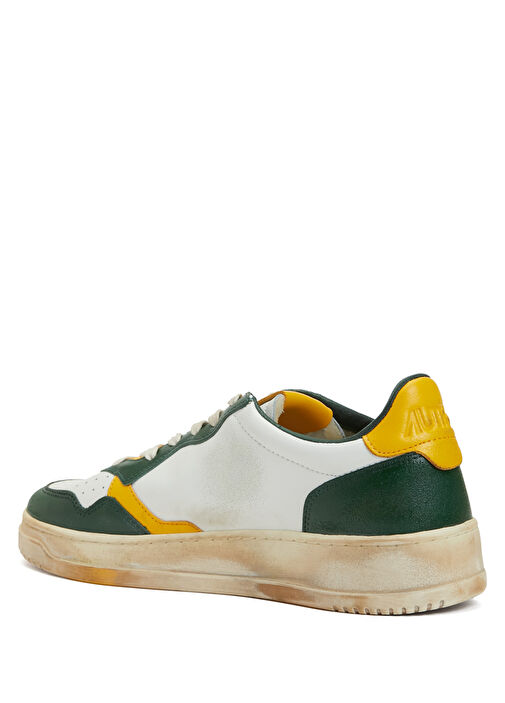 Çok Renkli Erkek Deri Sneaker - Görsel 4