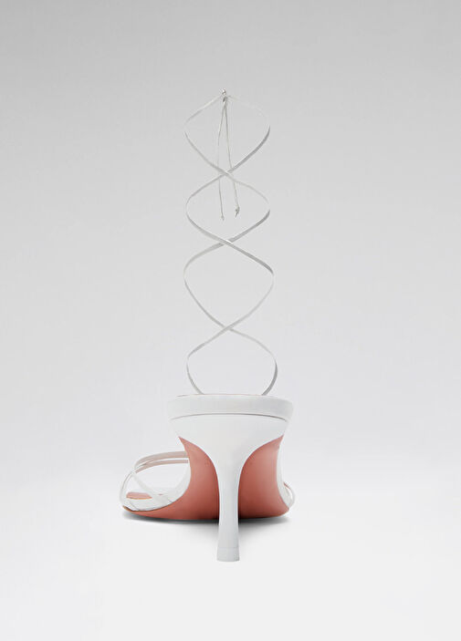 Beyaz Kadın Deri Sandalet - Görsel 6