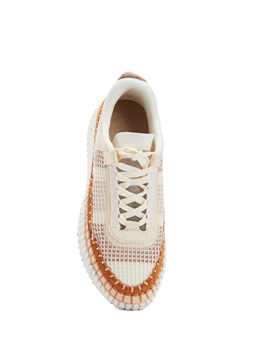 Nama Ekru Garnili Kadın Sneaker - Görsel 5