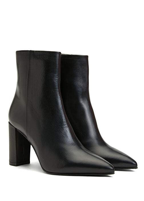 Siyah Kadın Deri Bot - Görsel 3